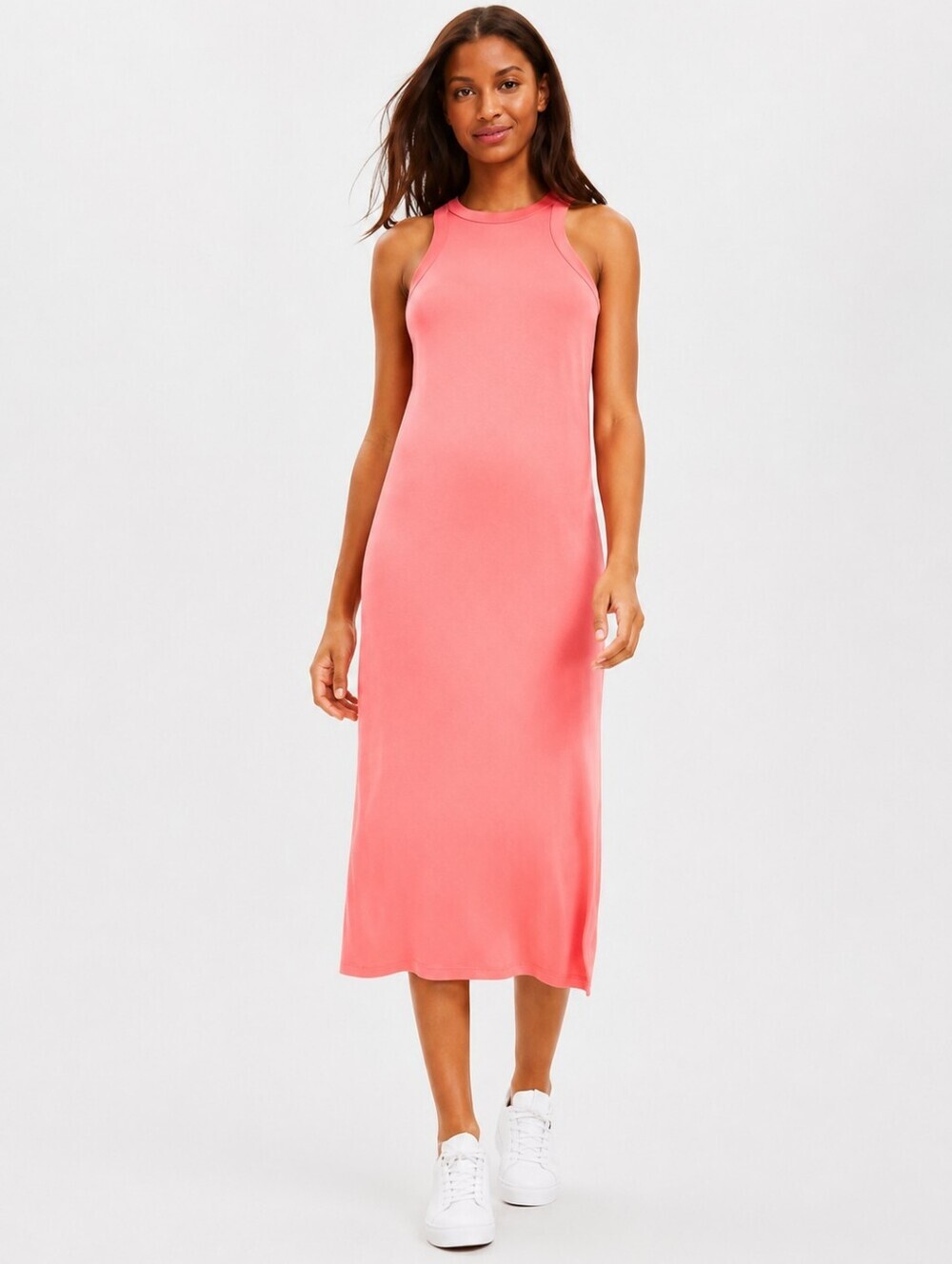 ❤️ LOU & GREY SIGNATURE SPFT HALTER MIDI DRESS, XL